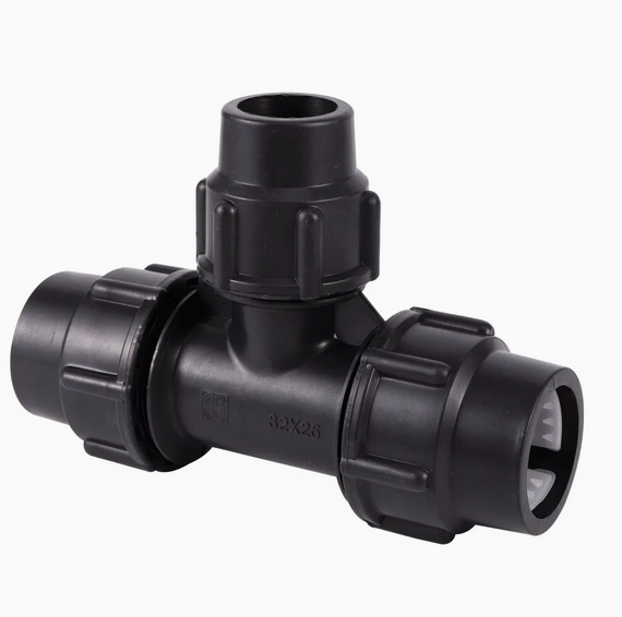 Tê thu HDPE vặn ren